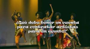qué debo tener en cuenta para contratar artistas?