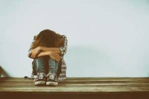 mujer con gran depresion