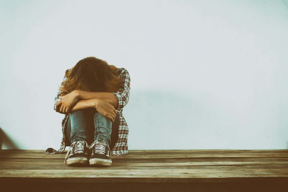 mujer con gran depresion