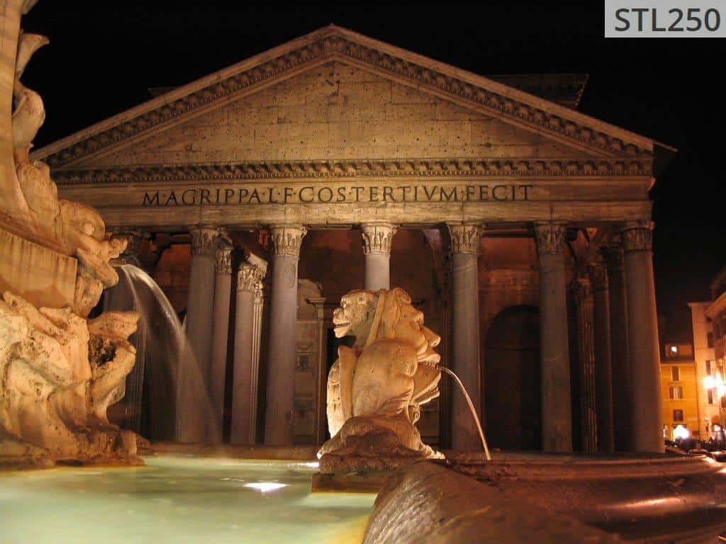 statue, fountain, rome
