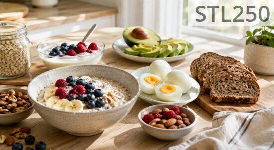 Alimentos variados para mantener la energía durante el día