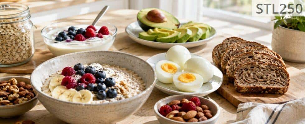 Alimentos variados para mantener la energía durante el día
